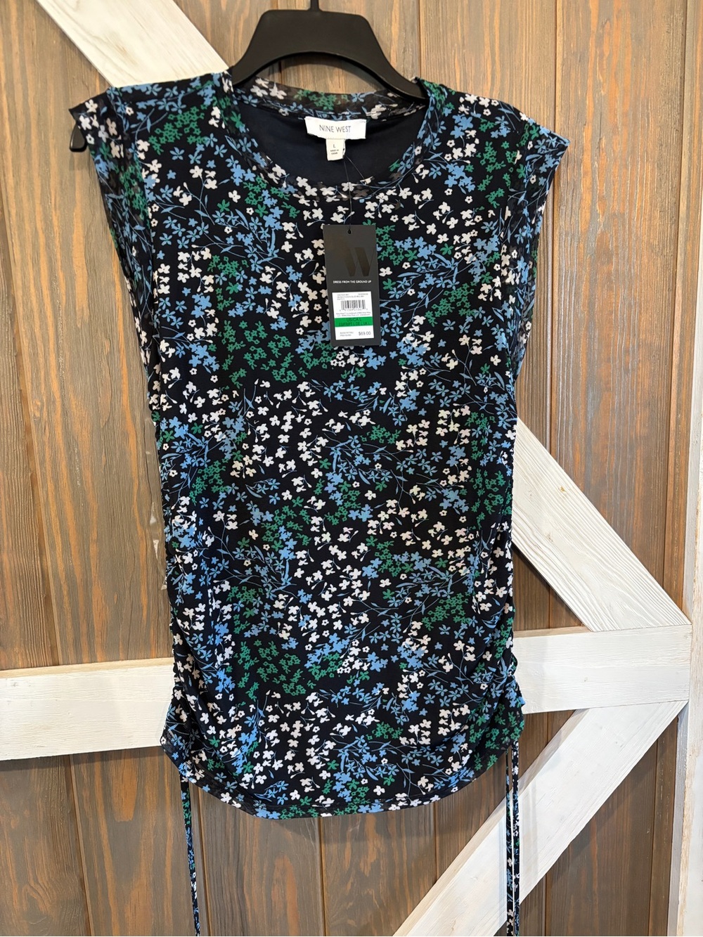 Nine West Floral Top Woman’s Large